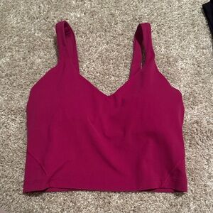 lululemon Align™ Tank Top *Light
Support, A/B Cup
Deep pink color 
Size 2 Top